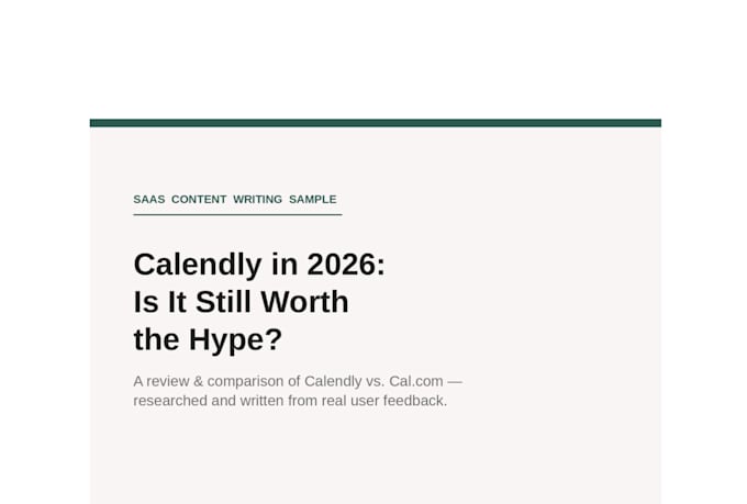 write saas content, guides, and comparison articles